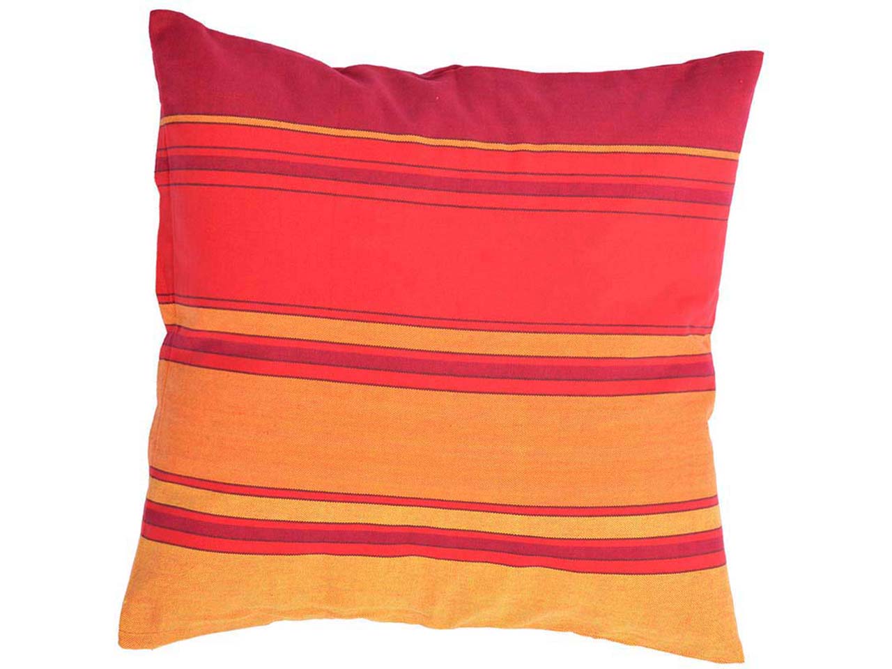 HängemattenGlück Kissenbezug 60 x 60 cm, rubin gestreift