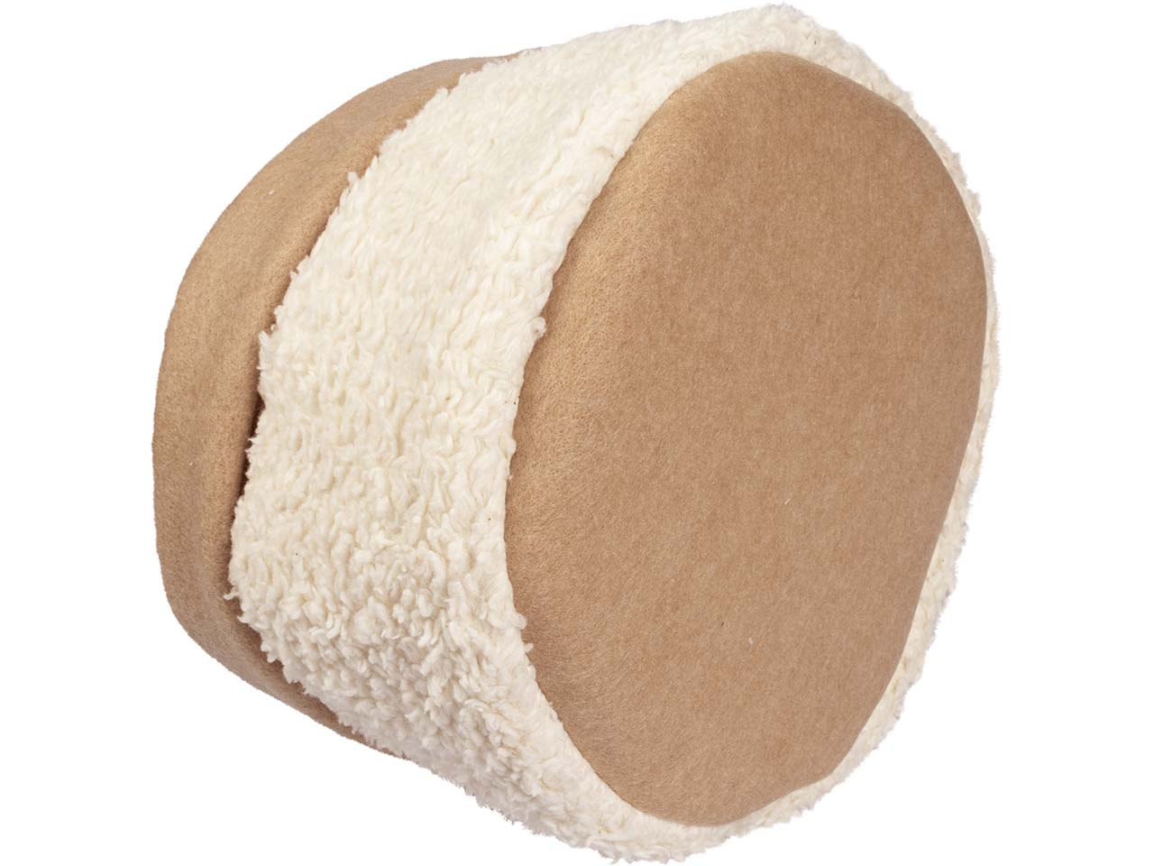 Aufbewahrungskorb "Stuff Round" L, aus Bio-Baumwolle, mit Herz bestickt, Ø 25 cm