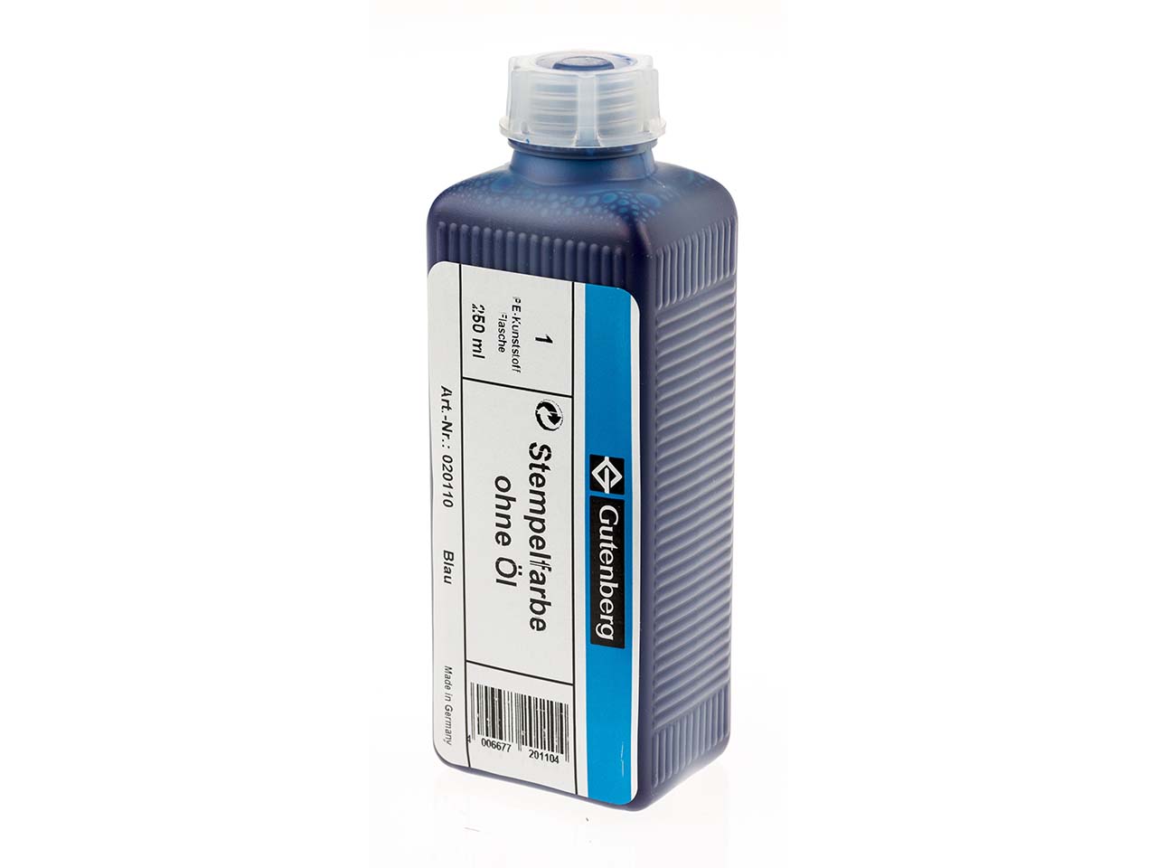 Stempelfarbe 250 ml blau