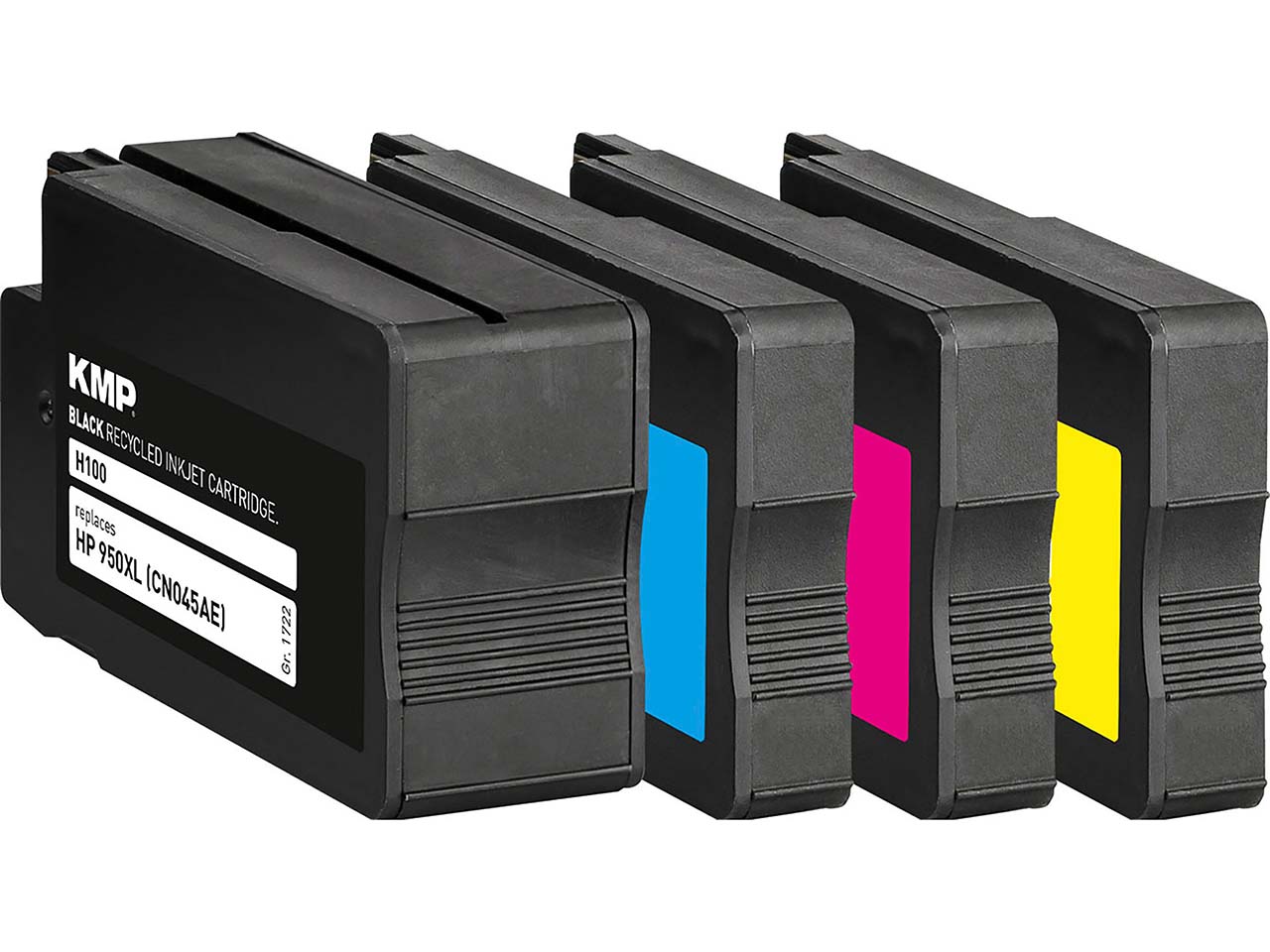 KMP Tintenpatronen ersetzt HP Nr. 950XL/Nr. 951XL schwarz, cyan, magenta, gelb, 4er-Set