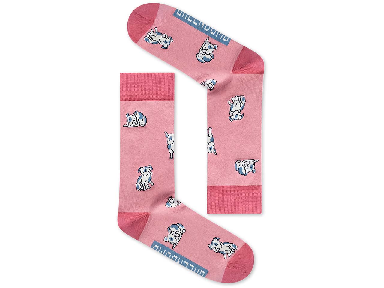 GREENBOMB Bio-Socken "Frenchie", rosa, Gr. 37/40