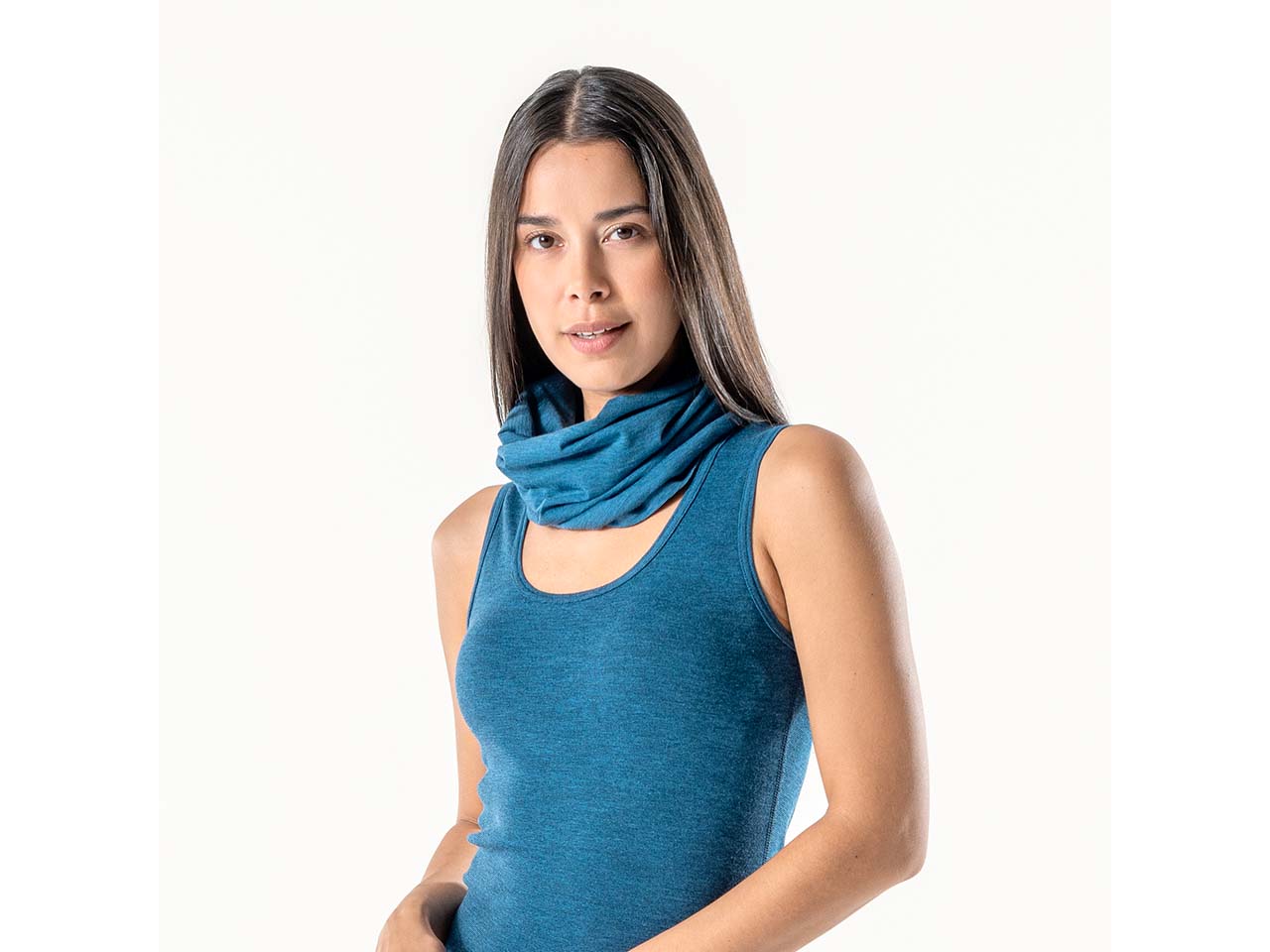 Living Crafts Bio-Multifunktionstuch 'NIKKAS', mid blue