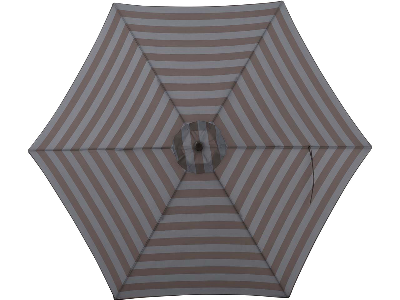 doppler Sonnenschirm "myZone Push Up" Ø 300 cm, HV, Blockstreifen anthrazit