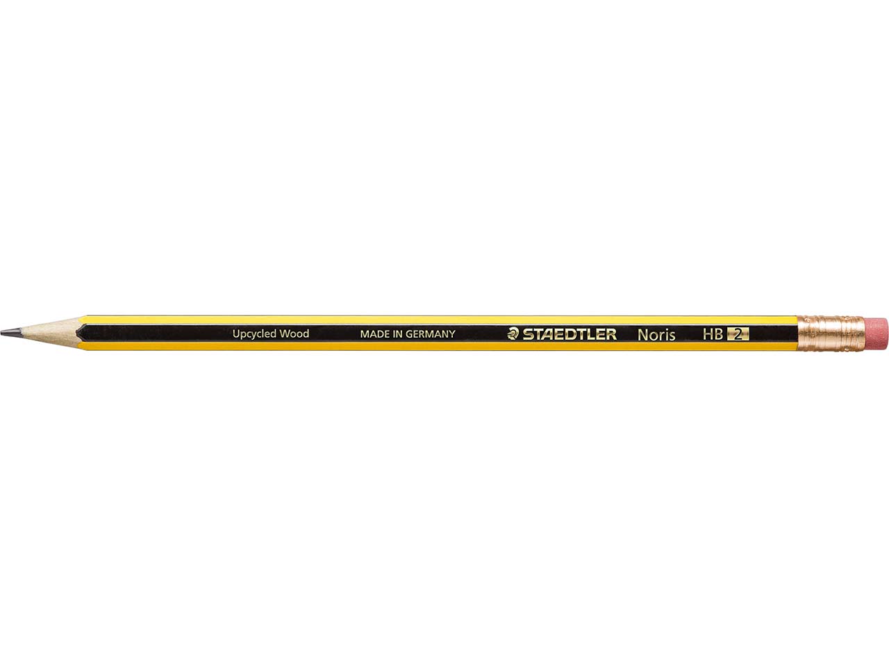 Staedtler Noris Bleistift 122 HB, "Upcycled Wood", mit Radiertip