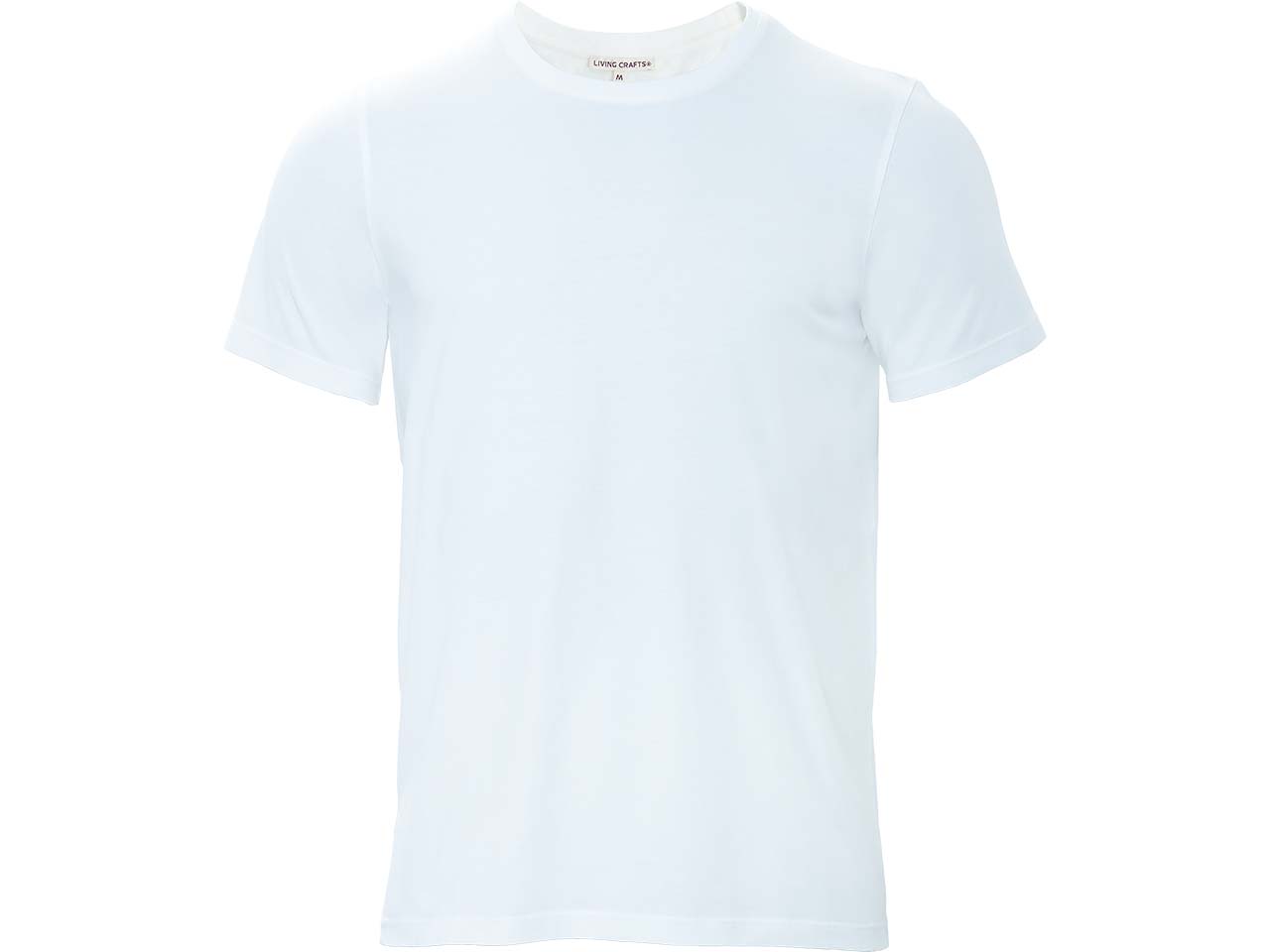 Living Crafts 2er-Pack Bio-Herren-T-Shirt 'TAWIN' mit Rundhalsausschnitt, white, Gr. M