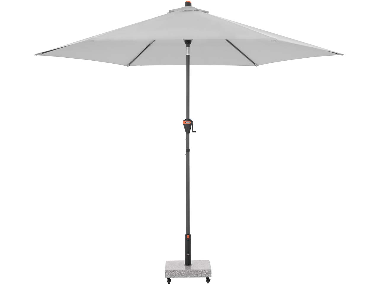 doppler Sonnenschirm "myZone Auto Tilt" Ø 305 cm, HV, hellgrau
