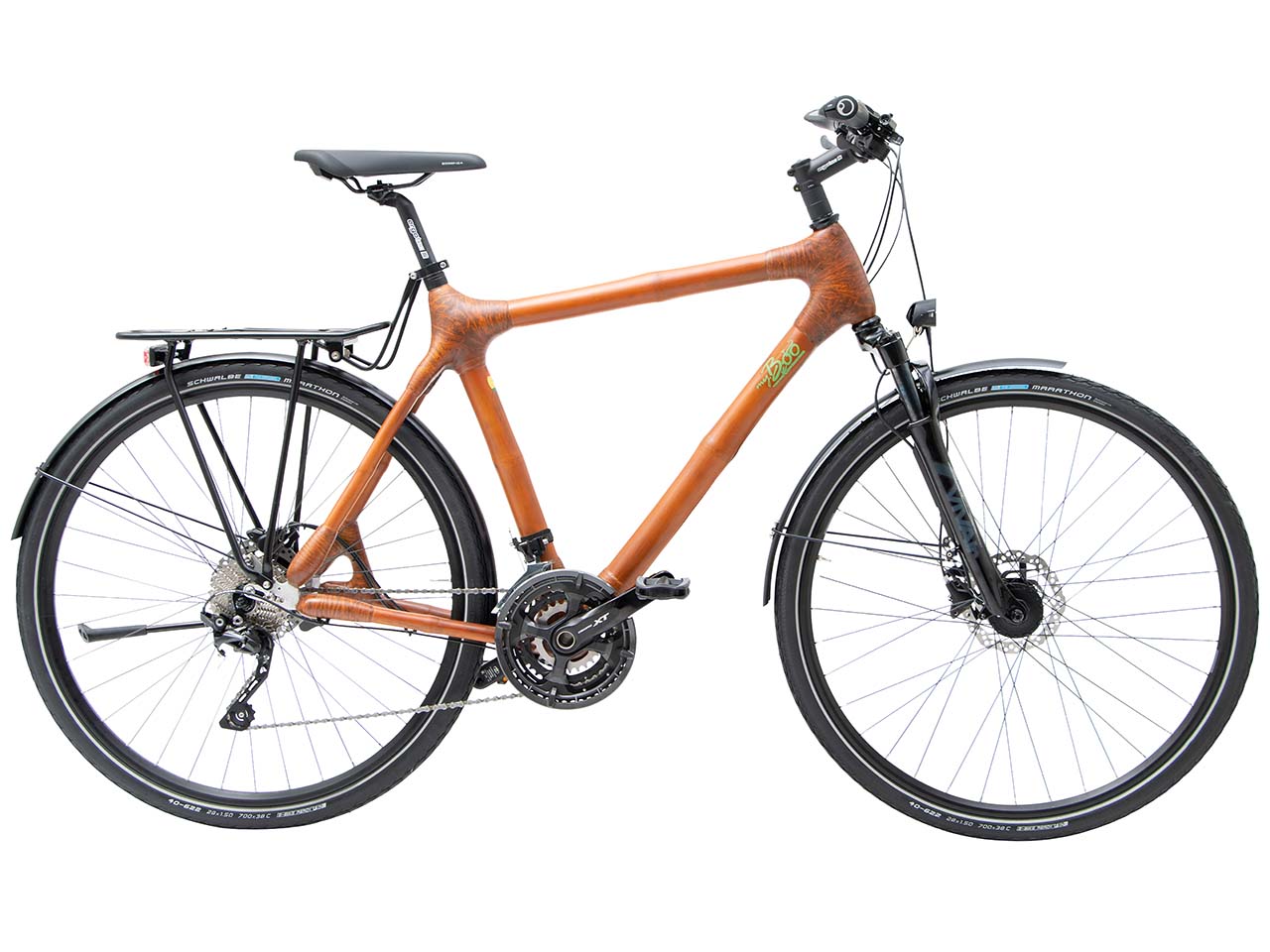 my Boo Bambusfahrrad "my Tano" Trekkingrad mit Diamantrahmen, Rahmengröße 52