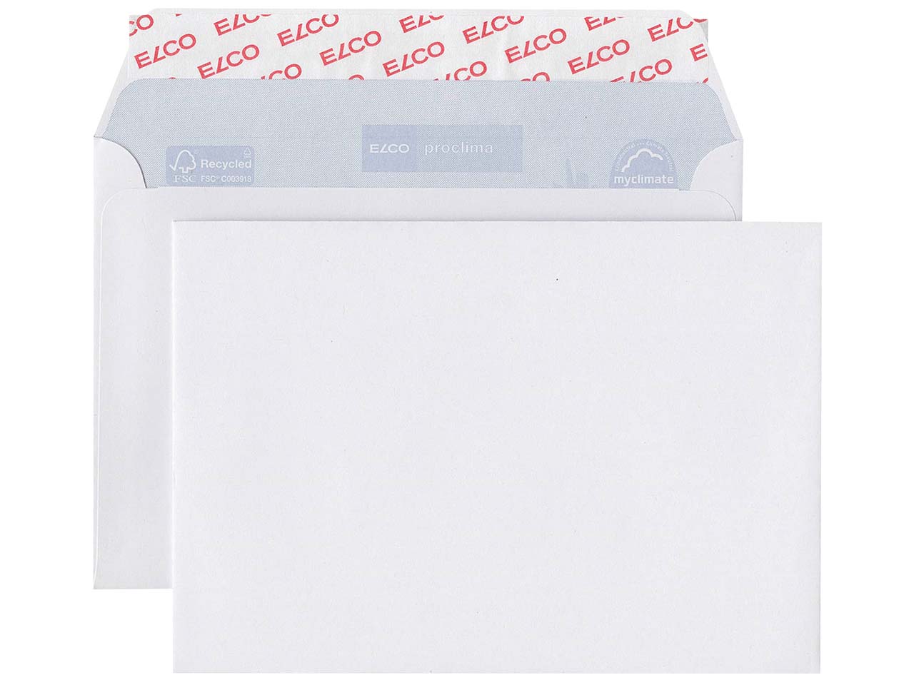 50 Elco Proclima Briefumschläge DIN C6, mit Haftklebung, ohne Fenster