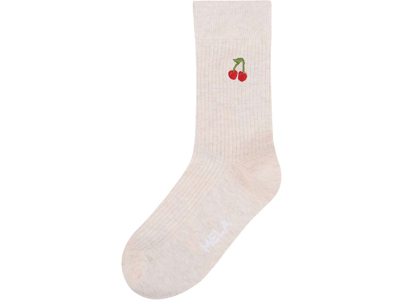 MELA Bio-Socken 'Kirsche', cream melange, Gr. 35/38