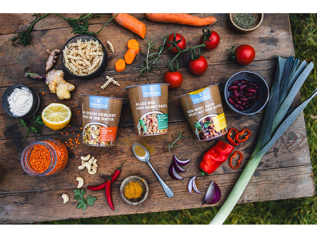 followfood Bio-Instant-Gericht Linsen-Dhal, vegan, 65 g