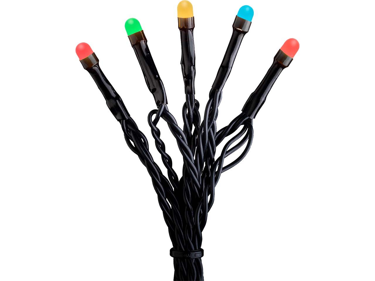 Konstsmide Micro LED-Lichterkette gefrostet, 120 Dioden bunt
