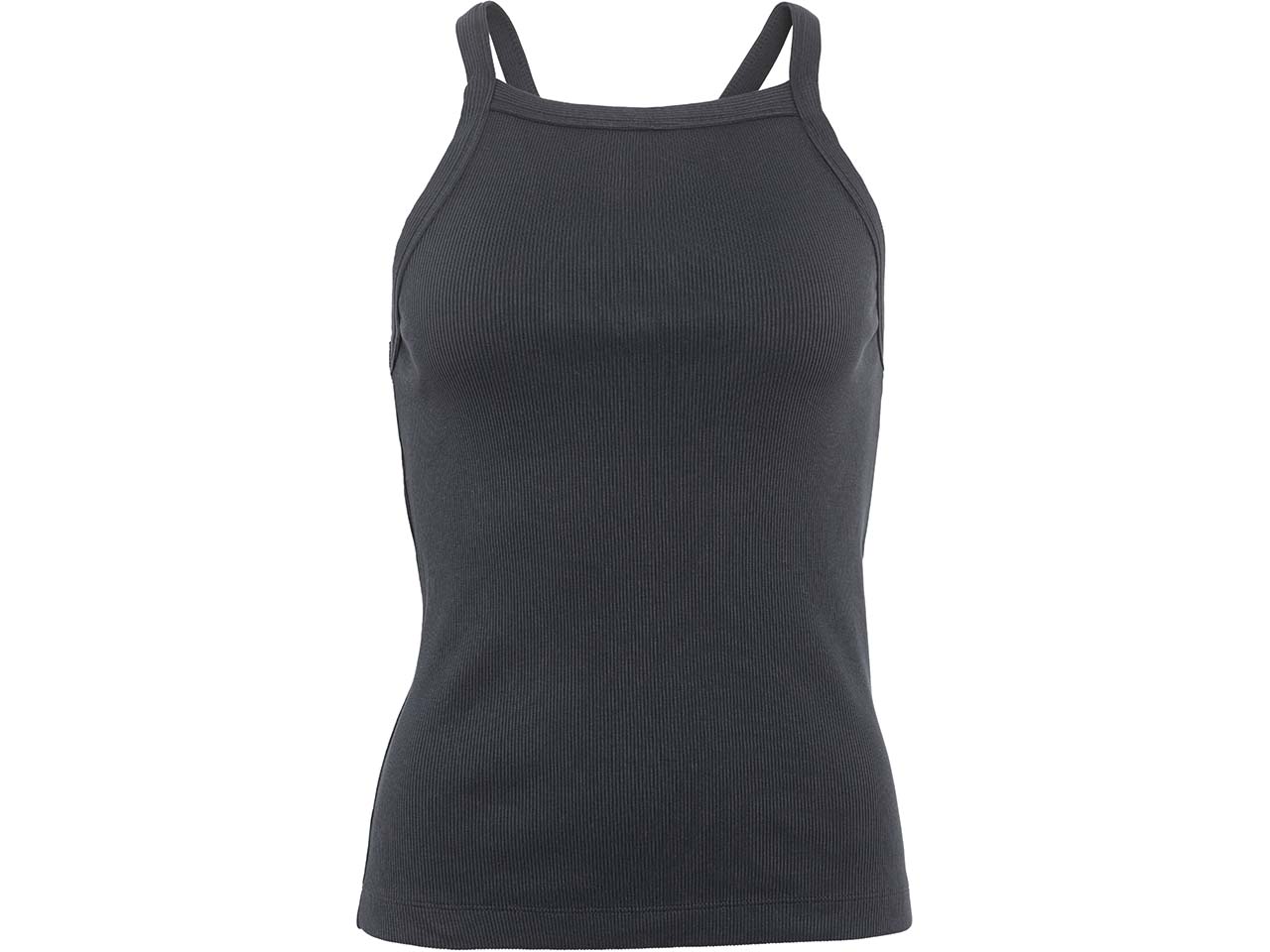 Living Crafts Bio-Damen-Top "RAMONA" aus Rippstrick, black, Gr. S