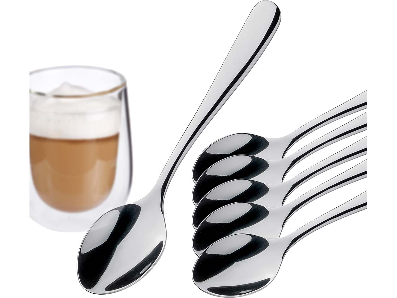 cilio Cappuccino-Löffel "ROMA" 6 Stk.