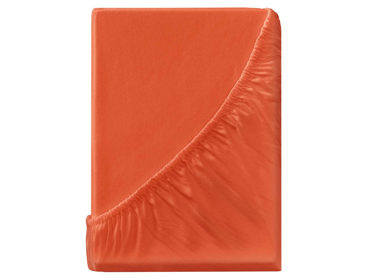 Spannbettlaken "Single Jersey" aus Bio-Baumwolle 140-160 x 200 cm, chili
