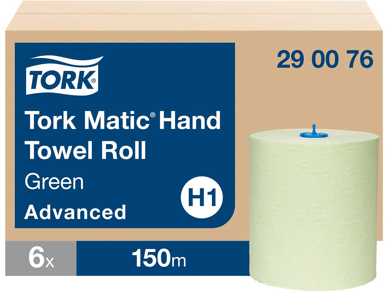 Tork Matic Papierhandtücher "Advanced H1" 6 Rollen, grün