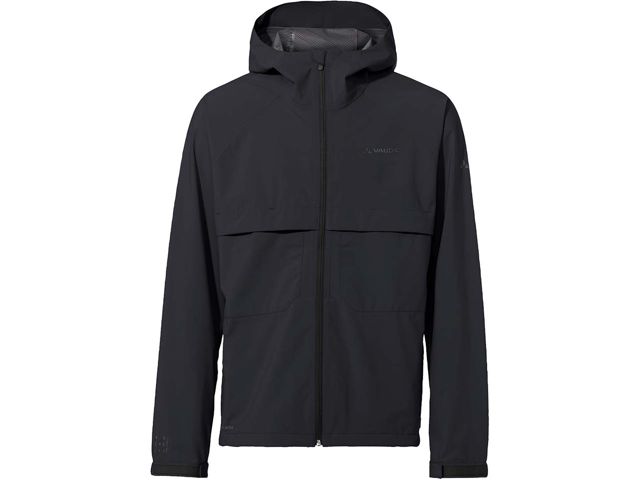 VAUDE Herren-Jacke 'Mineo 2,5L' mit 2 großen Vordertaschen, black uni, Gr. M