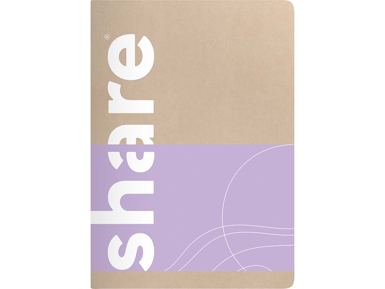 share Notizheft DIN A6 kariert, pastellviolett