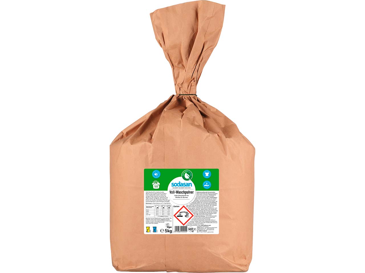 Sodasan Voll-Waschmittelpulver "Limette", 5kg