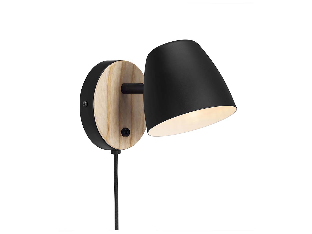 Nordlux Designer-Wandleuchte "Theo Wall" schwarz