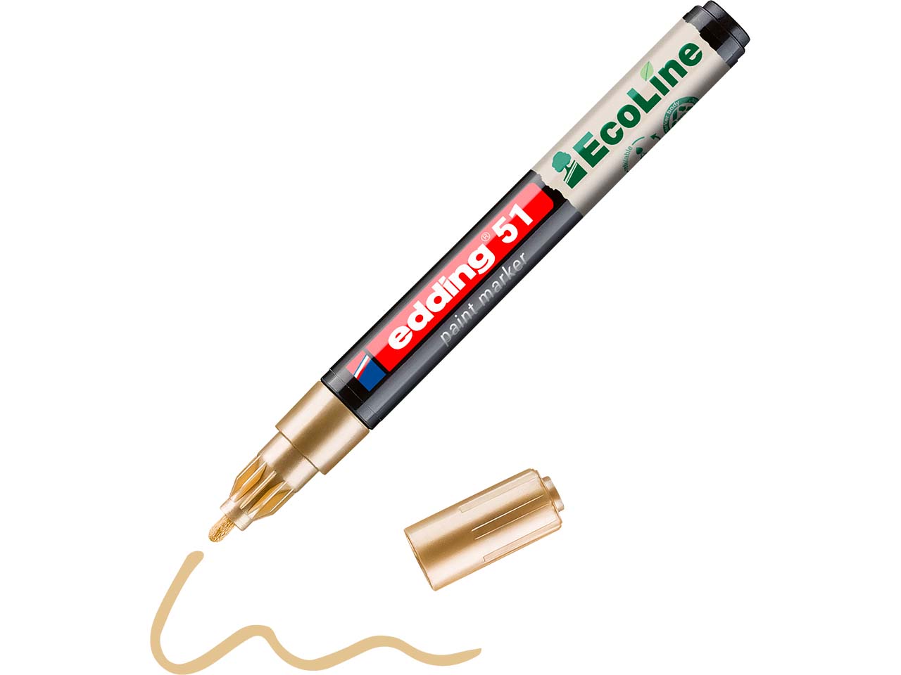 edding Lackmarker "51 EcoLine" wasserbasiert, gold