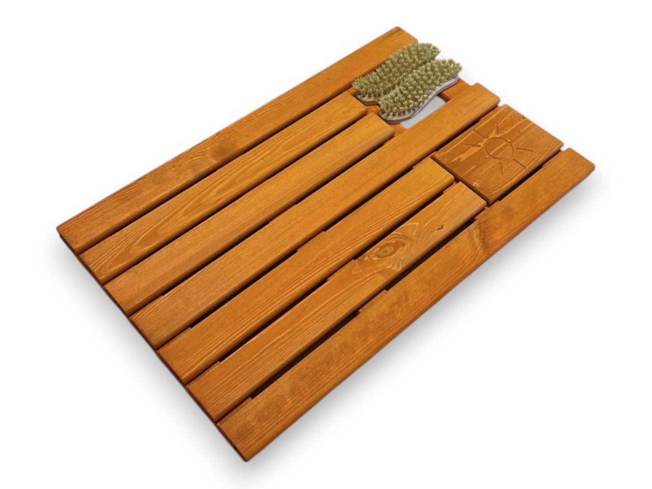 Fußabtreter mit Bürsten