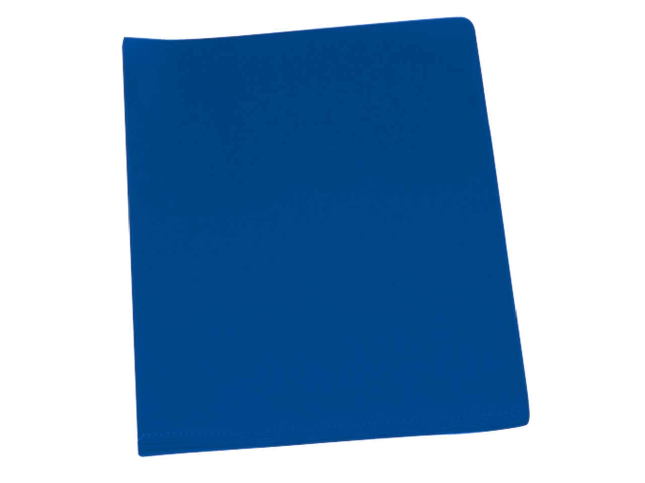 10 Sichthüllen PP DIN A4 genarbt blau, 120 µ