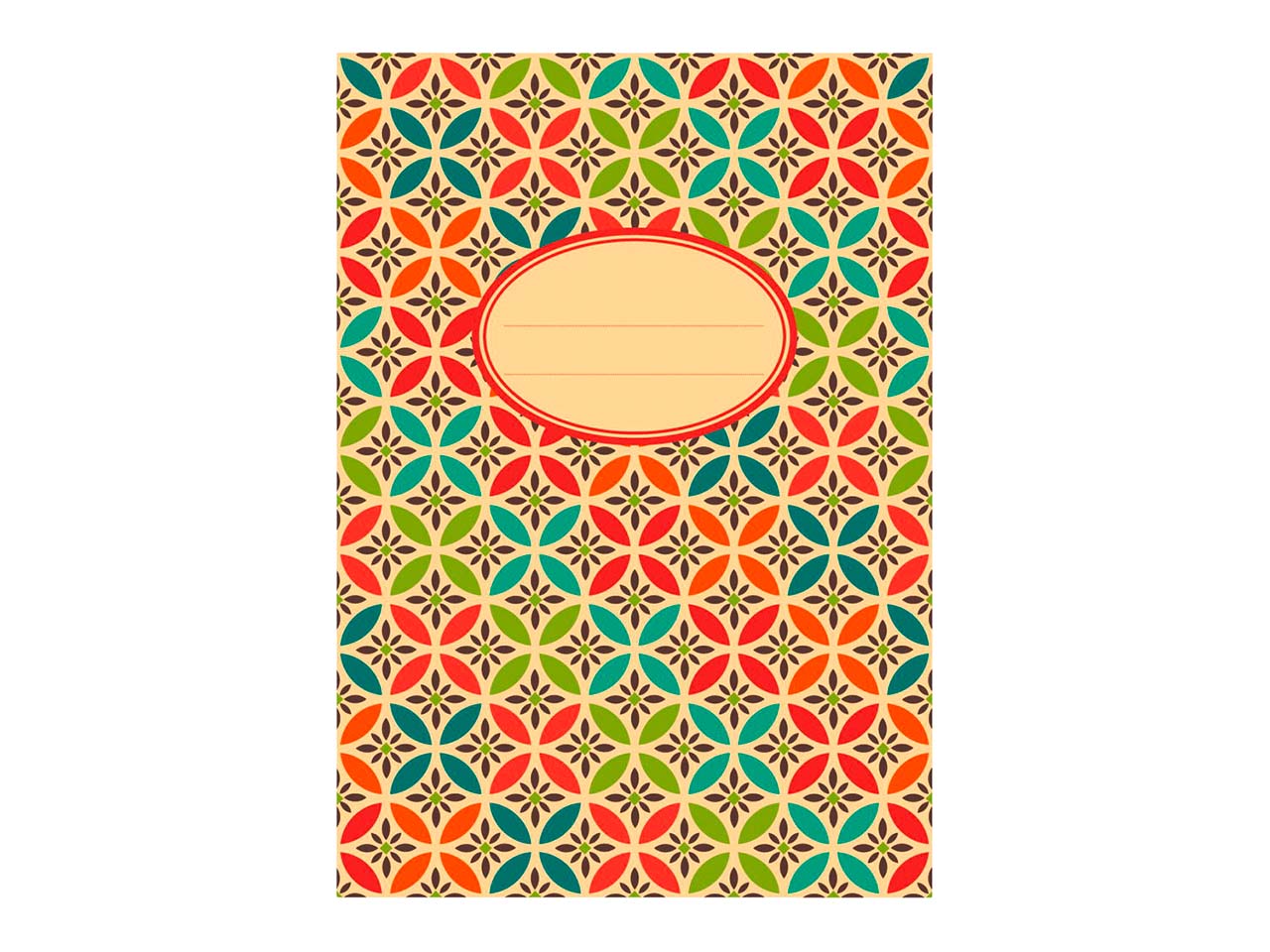 Notizbuch "Retro" DIN A6 liniert, 32 Blatt