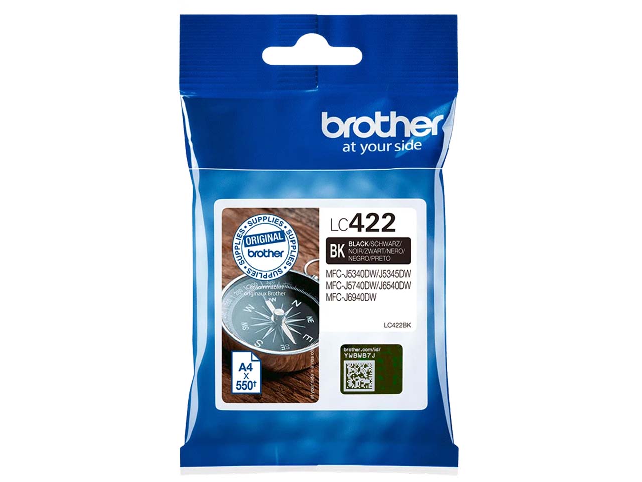 Brother Tintenpatrone LC-422BK schwarz