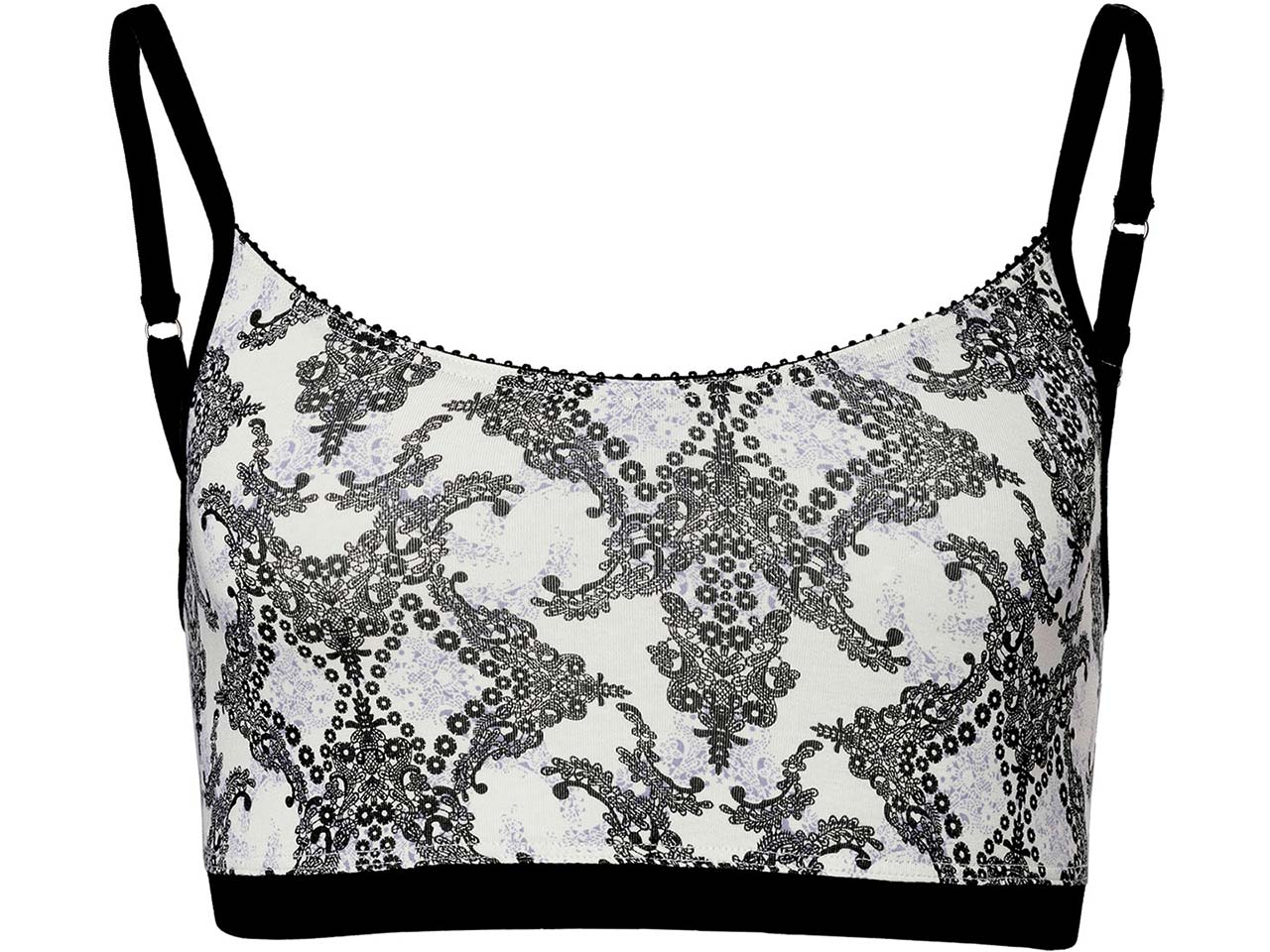 Living Crafts Bio-Damen-Bustier "SANDRINA", black lace, Gr. S