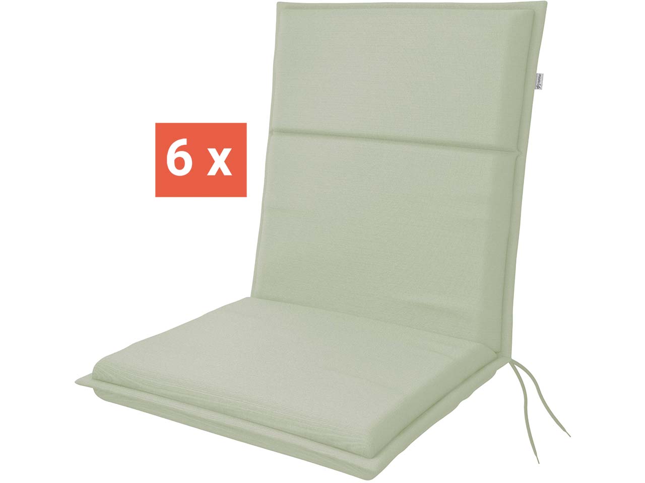 doppler Auflage "LIFE" für Niederlehner, 6er-Pack, 100x48x4 cm, Polyester, mint