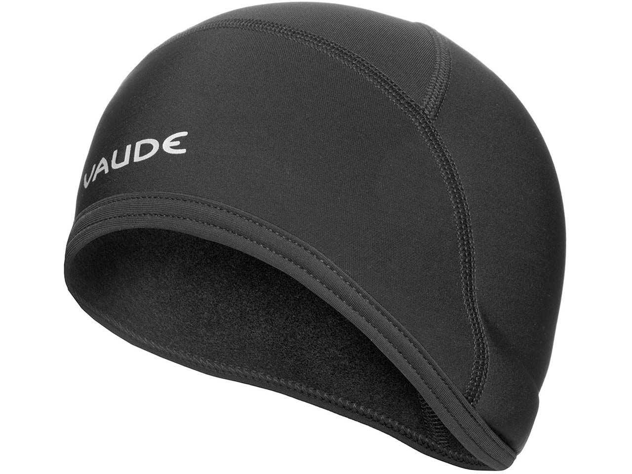 VAUDE Unisex-Helm-Unterziehmütze "Bike Warm", black/white, Gr. M