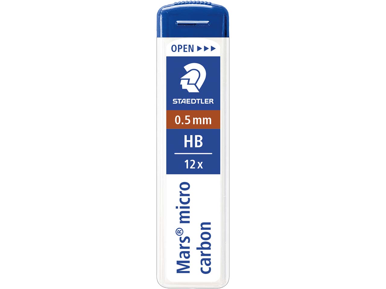 STAEDTLER Ersatzminen für Druckbleistifte 'Mars micro carbon' Ø 0,5 mm, 12 Stk., HB