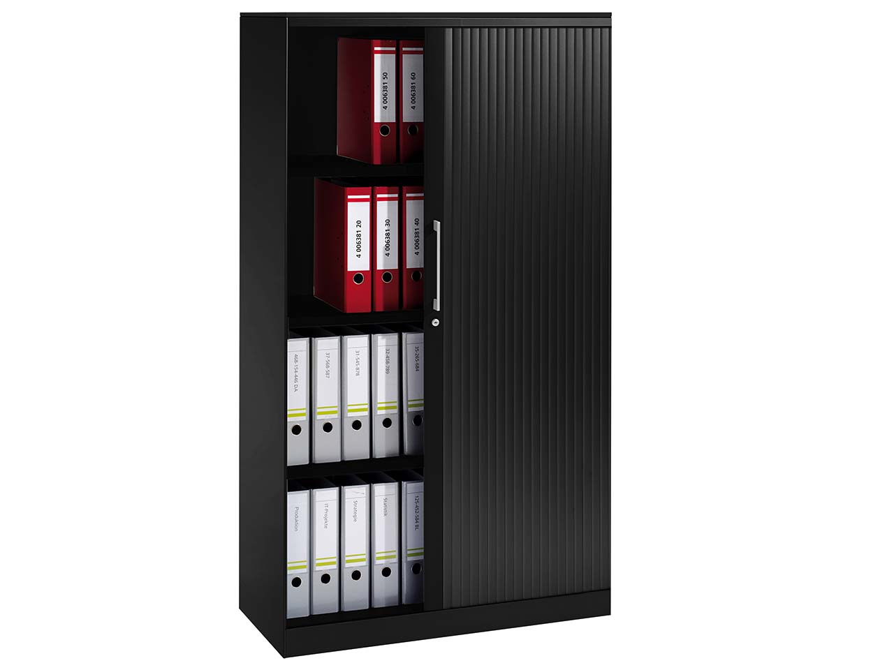 Rollladenschrank "CONTACT", Höhe 163,5 cm  (BxT) 100 x 43,5, schwarz