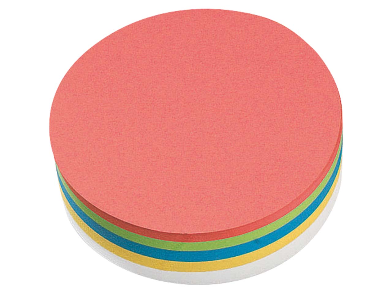 Moderationspapier "Kreis" Ø 14 cm, farbig sortiert, selbstklebend, 250 Blatt