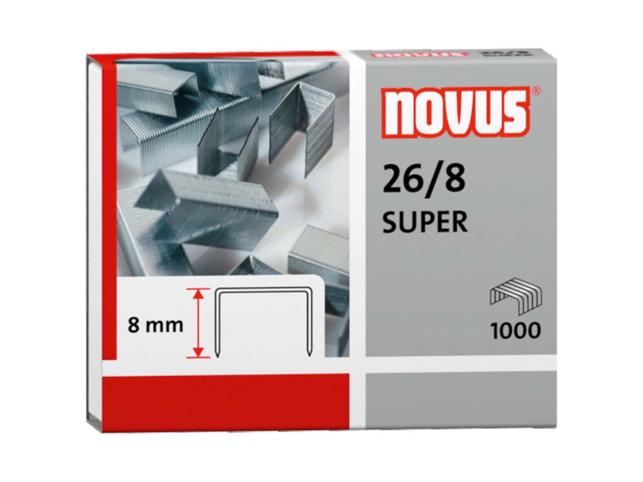 Novus 1.000 Heftklammern 26/8 Super
