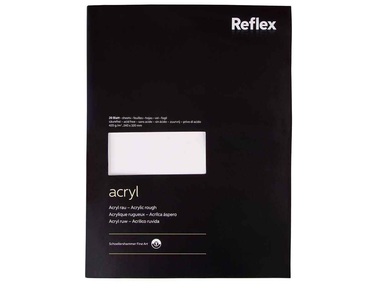SCHOELLERSHAMMER Zeichenblock "Acryl" DIN A4, 420 g/m², 20 Blatt