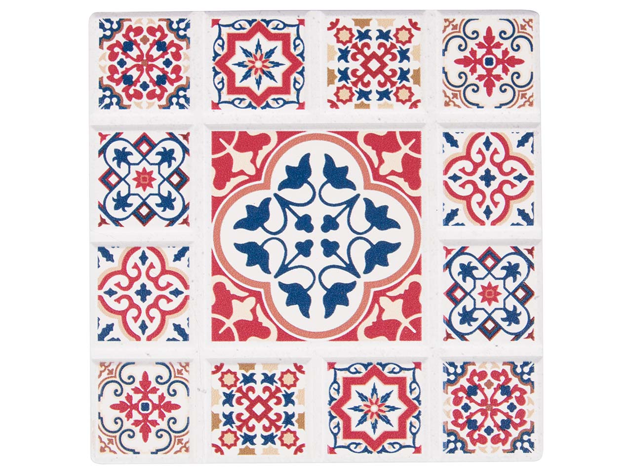 Zassenhaus Untersetzer "Marrakesch" Blume, aus Keramik, 11 x 11 x 1 cm