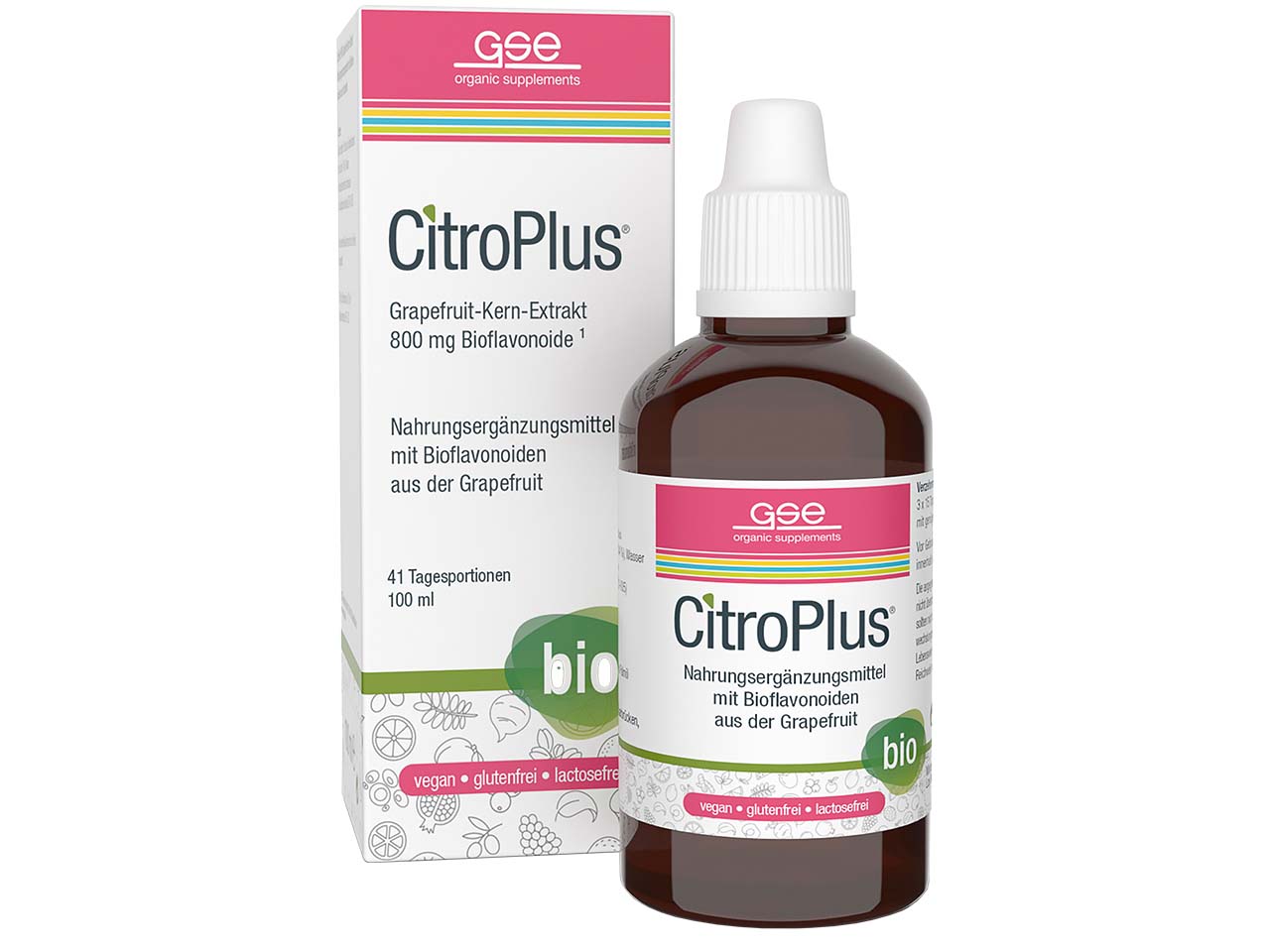 GSE Bio-Grapefruit-Kern-Extrakt "CitroPlus 800" Tropfen, 100 ml