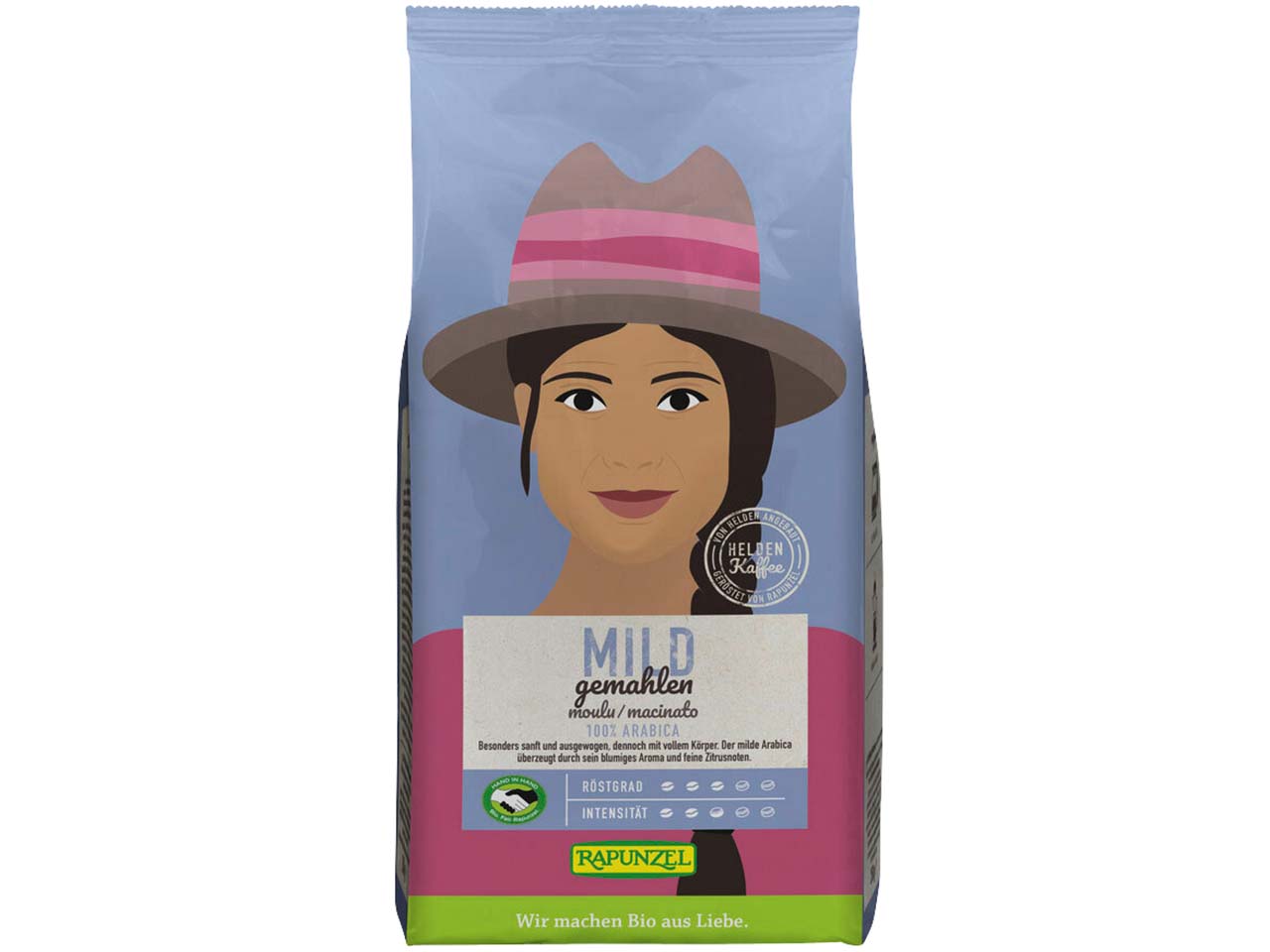 RAPUNZEL Bio-Kaffee "Heldenkaffee Mild", gemahlen, 250 g