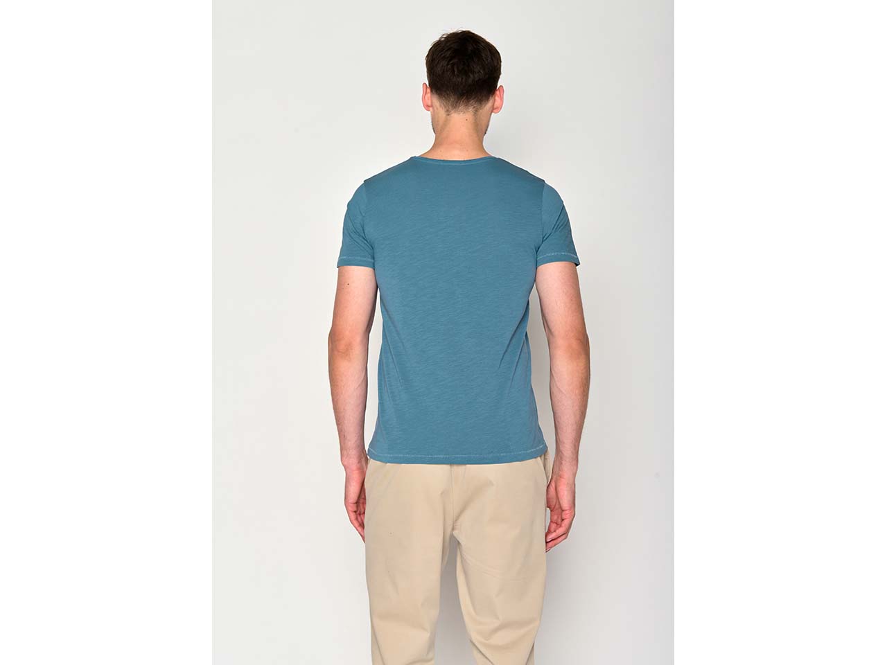 GREENBOMB Bio-Herren-T-Shirt "Bike Enzo" mit Rundhalsausschnitt, sloppy blue, Gr. M
