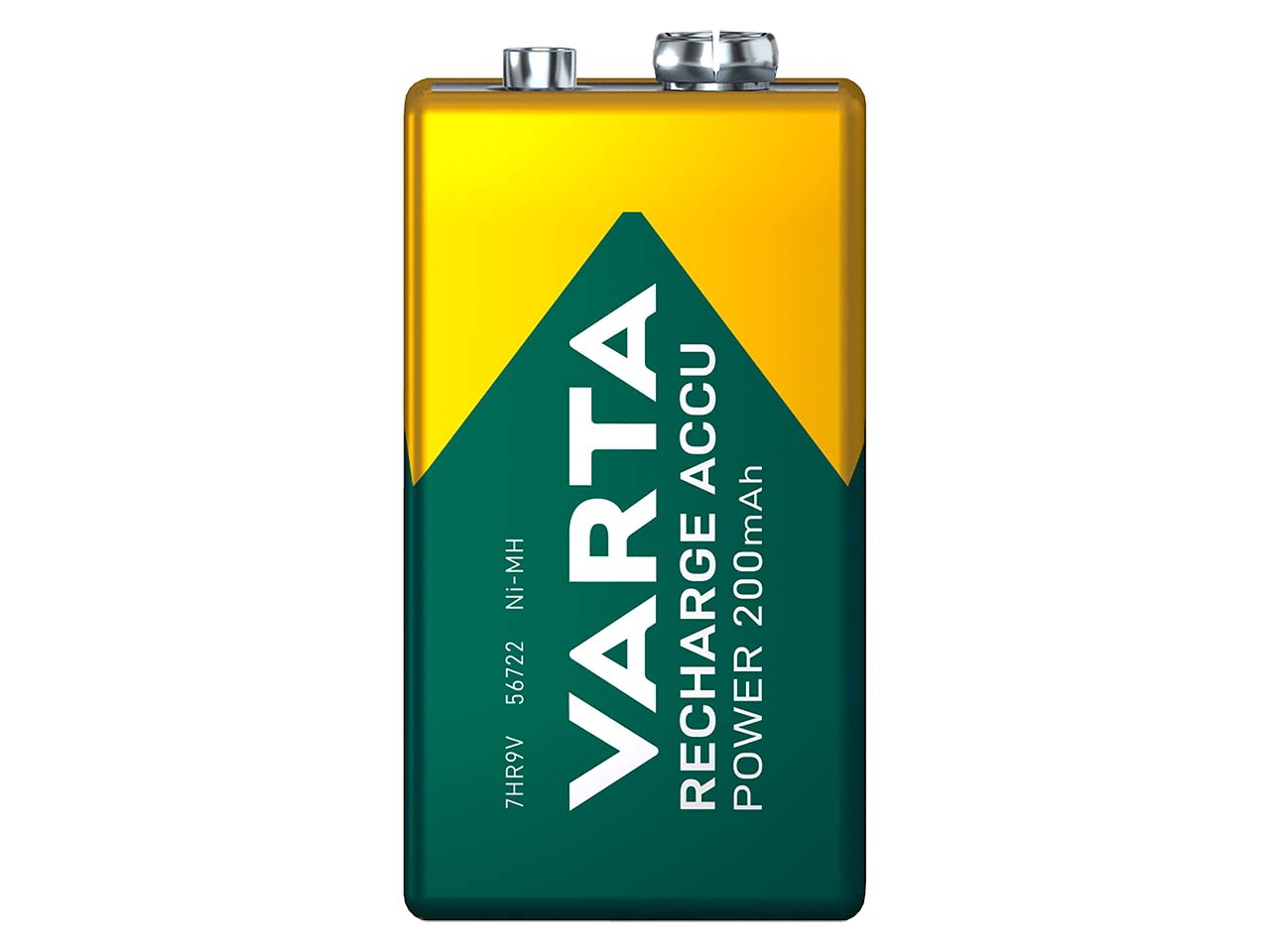 wiederaufladbar sofort einsatzbereit VARTA vorgeladener 9V-Block Akku 200mAh 