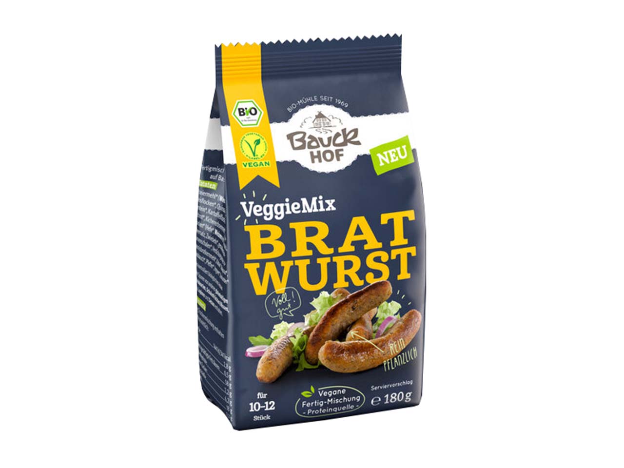 Bauckhof Bio-Fertigmischung für vegane Bratwurst "VeggieMix