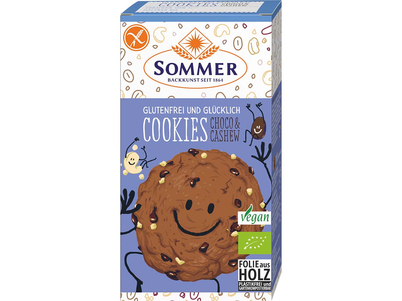 SOMMER Bio-Cookie Choco & Cashew "glutenfrei